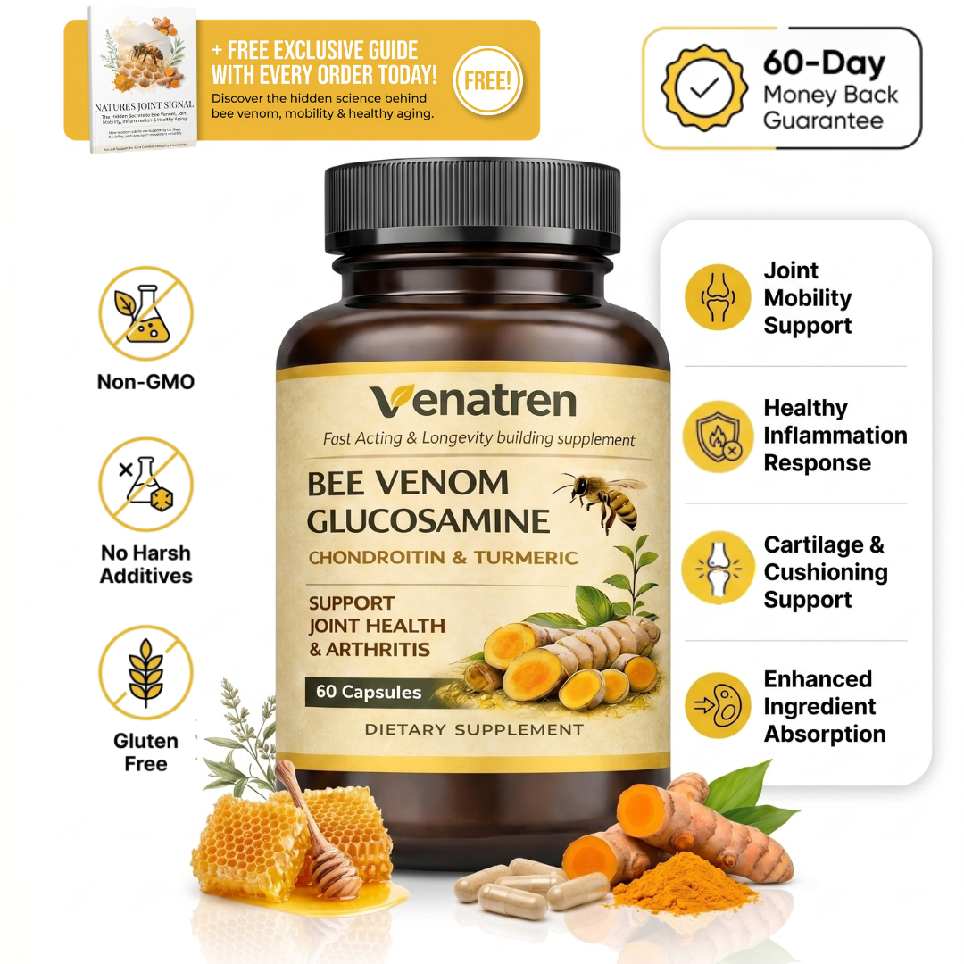Venatren Bee Venom & Glucosamine 5-in-1 Joint Health Capsules