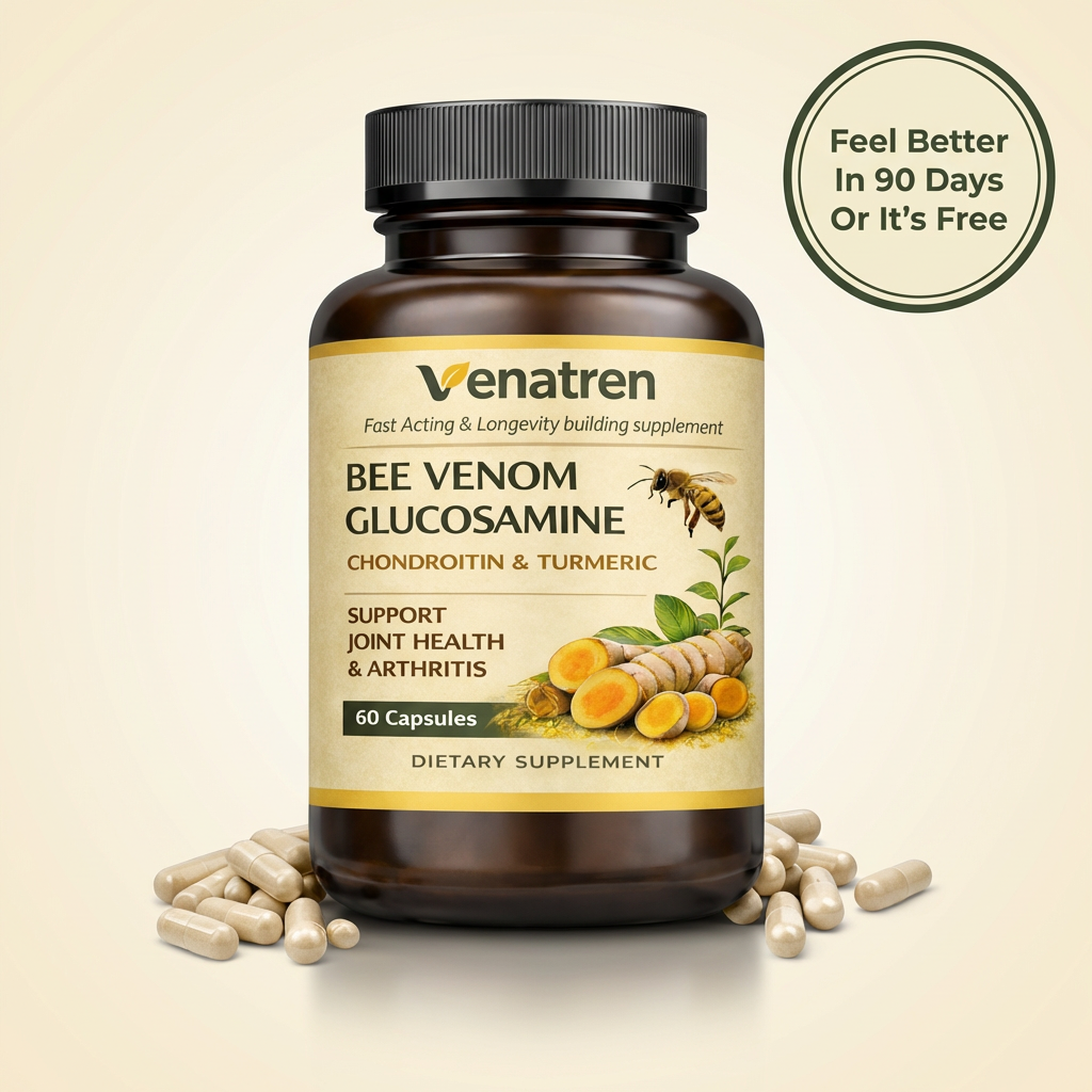 Venatren Bee Venom & Glucosamine 5-in-1 Joint Health Capsules
