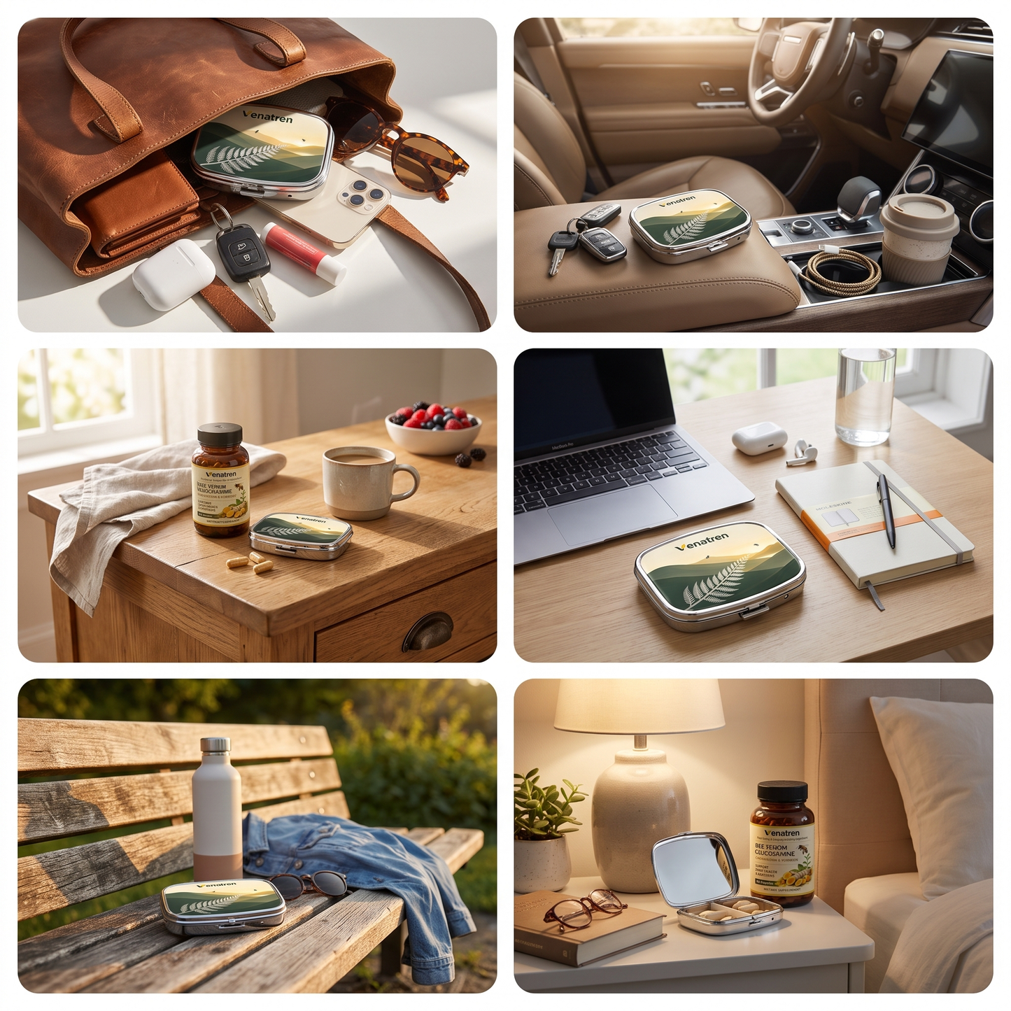 Venatren Pill Organiser & Travel Case